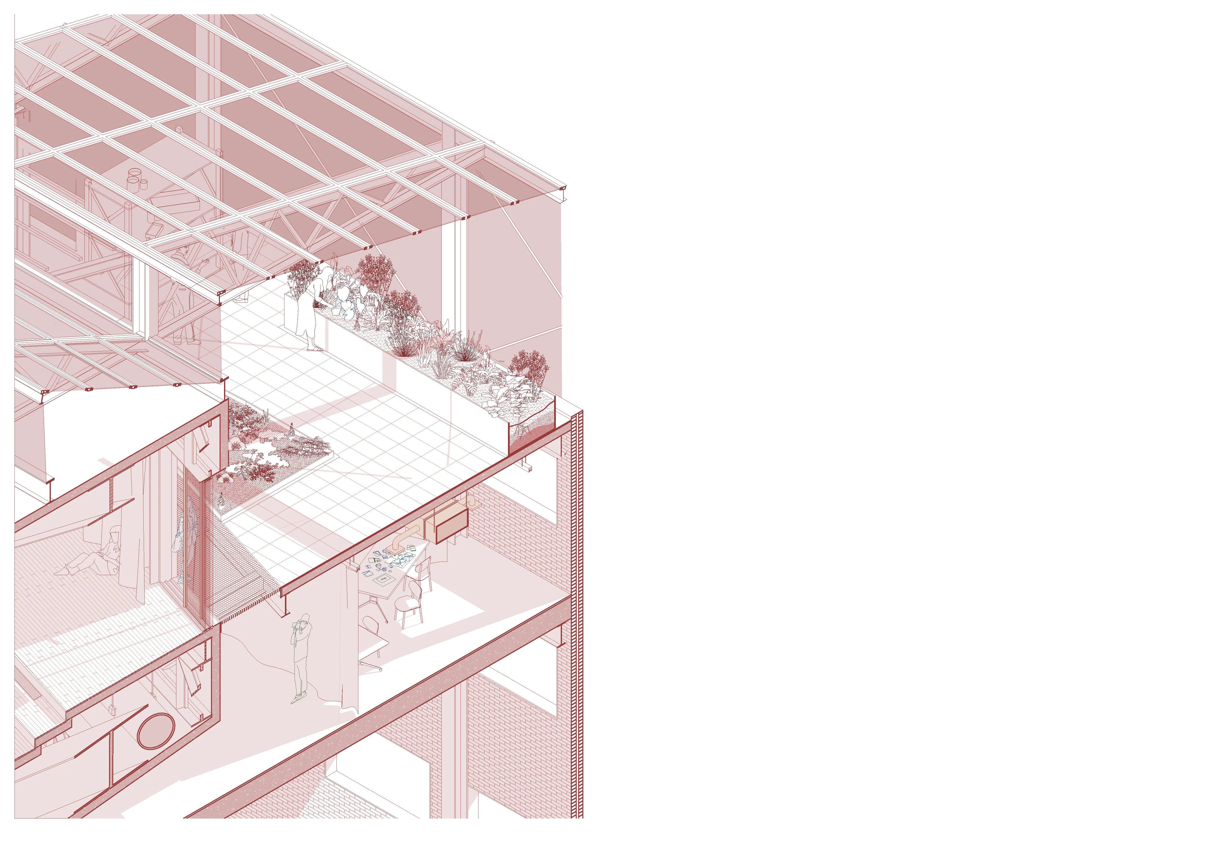 Capstone Sectional Axo North